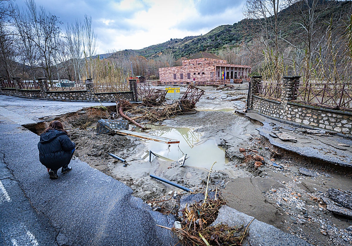 La sucesión de temporales provoca daños en la mitad de los pueblos de Granada